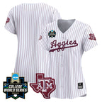 Women's Texas A&M Aggies 2024 College World Series Vapor Premier Limited Jersey - All Stitched