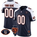 Bears Illinois Patch Vapor Custom Jersey - All Stitched