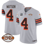 Browns 1946 75th Anniversary Patch Jersey - All Stitched