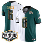 Eagles 2024 NFC East Division Champions Gold Trim Vapor Limited Jersey - All Stitched