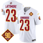 Washington Commanders 90th Anniversary Patch Vapor Limited Jersey - All Stitched