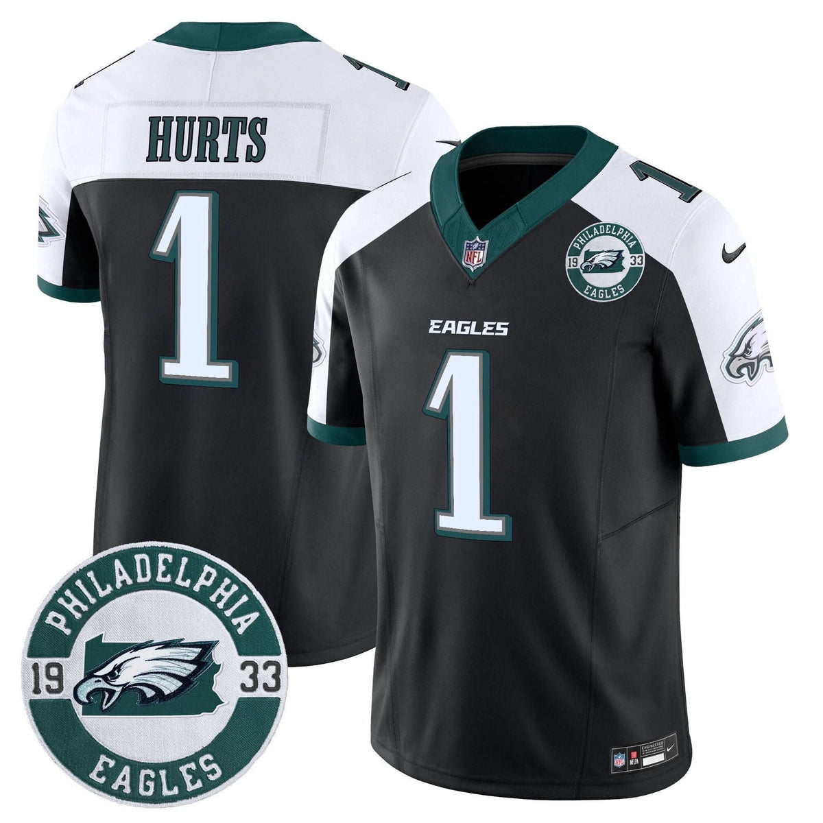Eagles 2024 Vapor Limited Jersey - Est. 1933 Patch - All Stitched