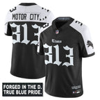 Detroit Lions 'Gothic Motor City Edition' Vapor Limited Jersey - All Stitched