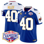 Bills 2024 AFC East Division Champions Gold Trim Vapor Limited Jersey - All Stitched