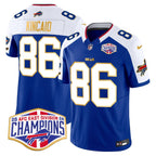 Bills 2024 AFC East Division Champions Gold Trim Vapor Limited Jersey - All Stitched