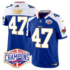 Bills 2024 AFC East Division Champions Gold Trim Vapor Limited Jersey - All Stitched