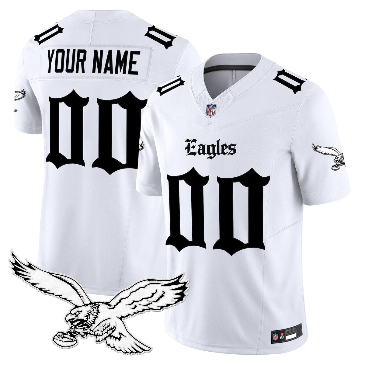 Philadelphia Eagles 'Gothic Philly Edition' Vapor Limited Custom Jersey - All Stitched