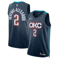 Oklahoma City Thunder 202526 City Edition Swingman Jersey Gray Shai Gilgeous Alexander Unisex | RTJ13296