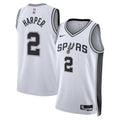 San Antonio Spurs Association Edition Swingman Jersey Nba 2025 First Round Draft Pick White Dylan Harper Unisex | RTJ13260