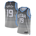 Utah Jazz 202526 City Edition Swingman Jersey Gray Ace Bailey Unisex | RTJ13240