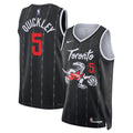 Toronto Raptors 202526 City Edition Swingman Jersey Black Immanuel Quickley Unisex | RTJ13184
