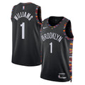 Brooklyn Nets 202526 City Edition Swingman Jersey Black Ziaire Williams Unisex | RTJ13153