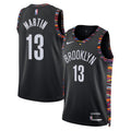 Brooklyn Nets 202526 City Edition Swingman Jersey Black Tyrese Martin Unisex | RTJ13098