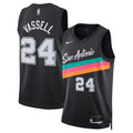 San Antonio Spurs 202526 City Edition Swingman Jersey Black Devin Vassell Unisex | RTJ13080