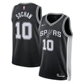 San Antonio Spurs Icon Edition Swingman Jersey Black Jeremy Sochan Unisex | RTJ13012