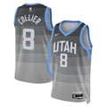 Utah Jazz 202526 City Edition Swingman Jersey Gray Isaiah Collier Unisex | RTJ13018