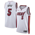 Miami Heat Association Edition Swingman Jersey White Nikola Jovi Unisex | Stitched Jersey RTJS 11915