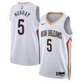 New Orleans Pelicans Association Edition Swingman Jersey White Dejounte Murray Unisex | Stitched Jersey RTJS 11905