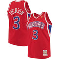 Allen Iverson Red Philadelphia 76Ers Hardwood Classics Jersey | Stitched Jersey RTJS 11884