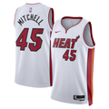 Miami Heat Association Edition Swingman Jersey White Davion Mitchell Unisex | Stitched Jersey RTJS 11848