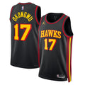 Atlanta Hawks Jordan Statement Edition Swingman Jersey Black Onyeka Okongwu Unisex | Stitched Jersey RTJS 11842