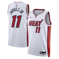 Miami Heat Association Edition Swingman Jersey White Jaime Jaquez Jr Unisex | Stitched Jersey RTJS 11805