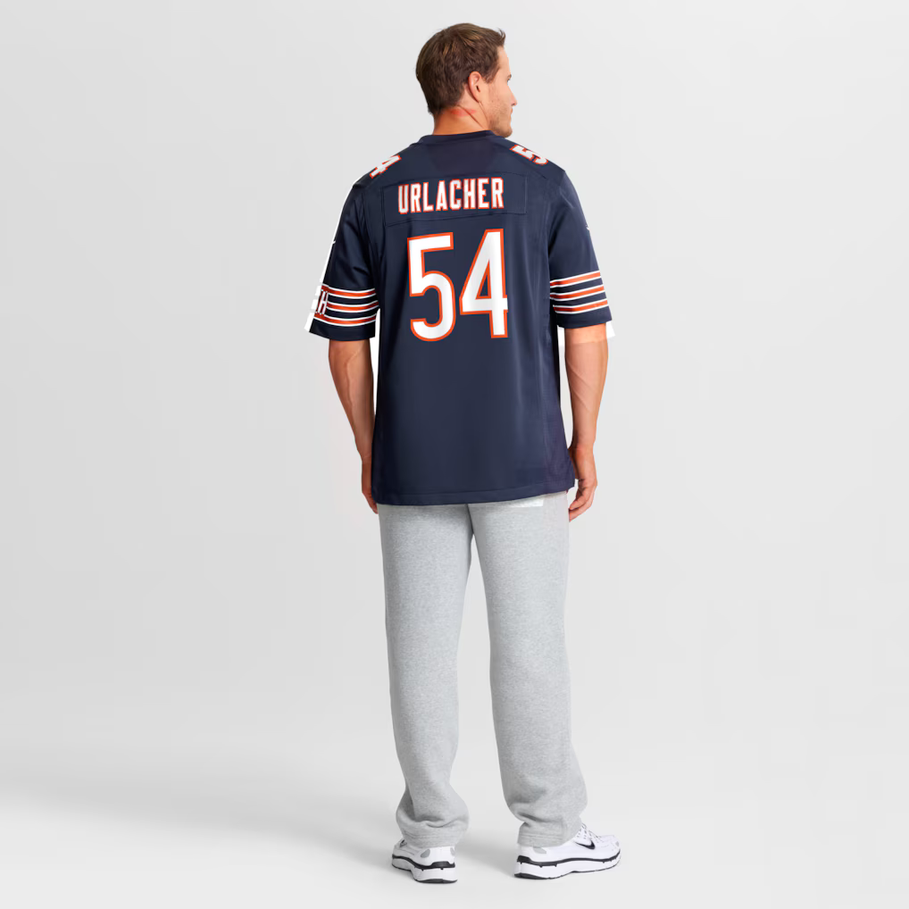 Men's Chicago Bears Brian Urlacher Navy Game Retired Player Jersey