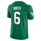Men's Philadelphia Eagles DeVonta Smith Kelly Green Alternate Vapor F.U.S.E. Stitched Limited Jersey