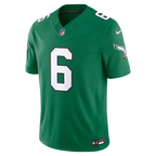 Men's Philadelphia Eagles DeVonta Smith Kelly Green Alternate Vapor F.U.S.E. Stitched Limited Jersey