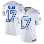 Men's Josh Allen White Buffalo Bills Rivalries Collection Stitched Limited Jersey