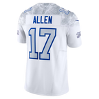 Men's Josh Allen White Buffalo Bills Rivalries Collection Stitched Limited Jersey