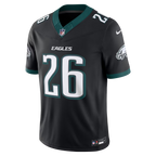 Men's Philadelphia Eagles Saquon Barkley Black Alternate Vapor F.U.S.E. Stitched Limited Jersey