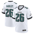 Men's Philadelphia Eagles Saquon Barkley White Game Jersey