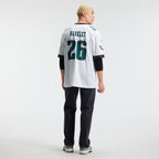 Men's Philadelphia Eagles Saquon Barkley White Game Jersey