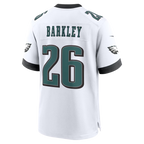 Men's Philadelphia Eagles Saquon Barkley White Game Jersey