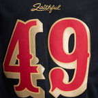 Men's San Francisco 49ers Fred Warner Black Rivalries Collection Stitched Limited Jersey
