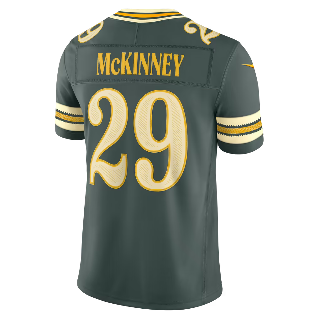 Men's Xavier McKinney Green Bay Packers 2026 Rivalries Collection Stitched Limited Jersey - Green