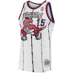 Men's Mitchell & Ness Vince Carter Toronto Raptors White 1997-98 Hardwood Classics Swingman Jersey