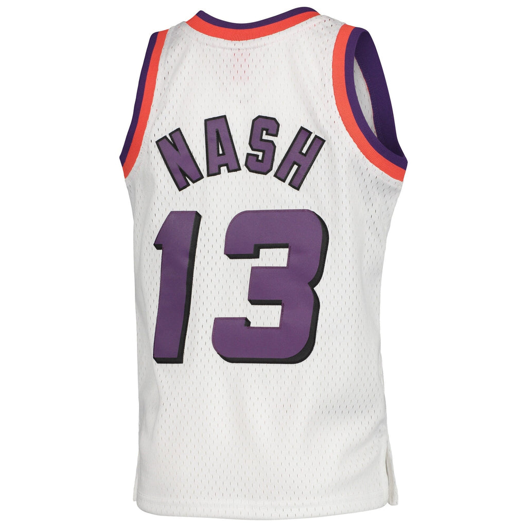 Phoenix Suns Steve Nash Mitchell & Ness White 1996-97 Hardwood Classics Swingman Jersey