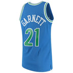 Mens Minnesota Timberwolves Kevin Garnett Mitchell & Ness Blue 1995-96 Hardwood Classics Swingman Jersey
