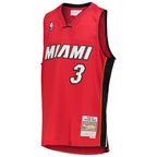 Miami Heat Dwyane Wade Mitchell & Ness Red 2005-06 Hardwood Classics Jersey