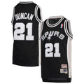 San Antonio Spurs Tim Duncan Black 1998-99 Hardwood Classics Swingman Jersey