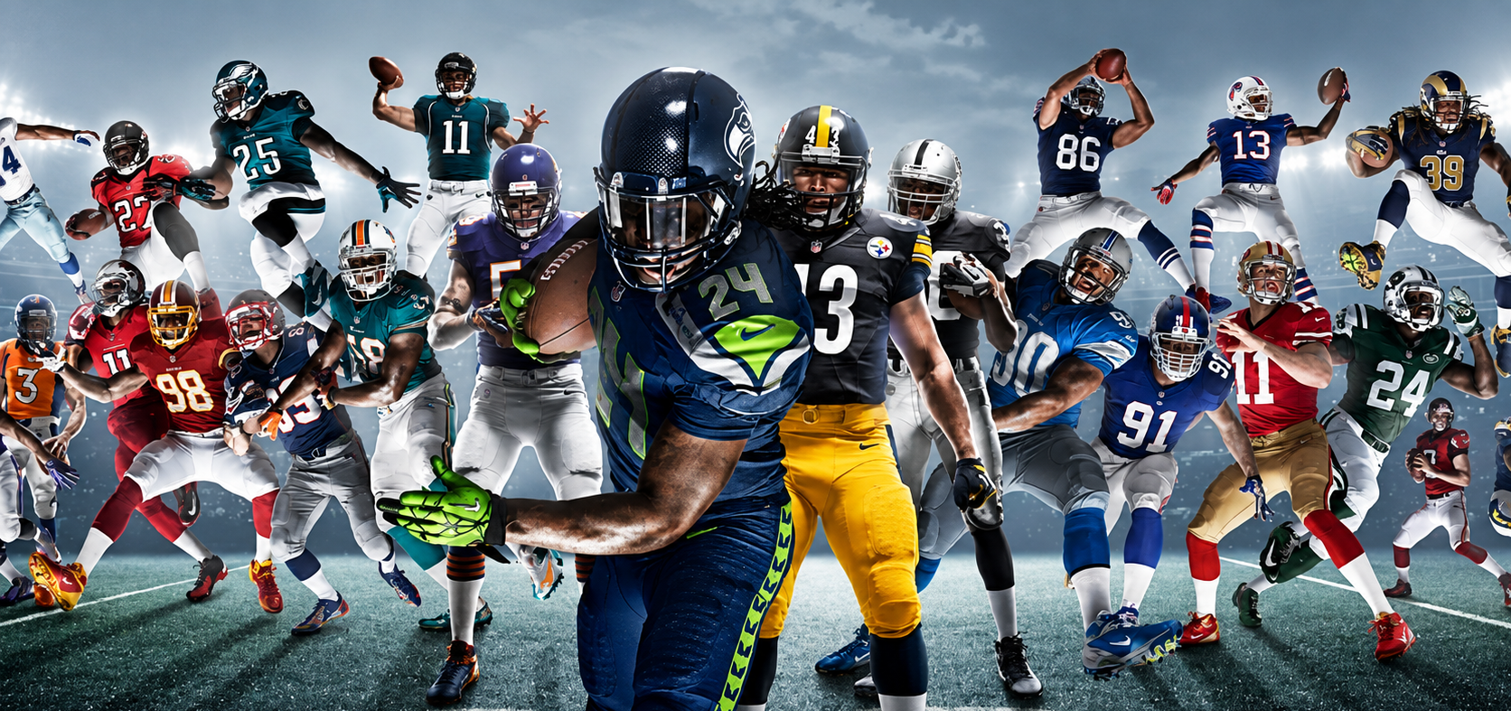 Football jerseys — find your team
